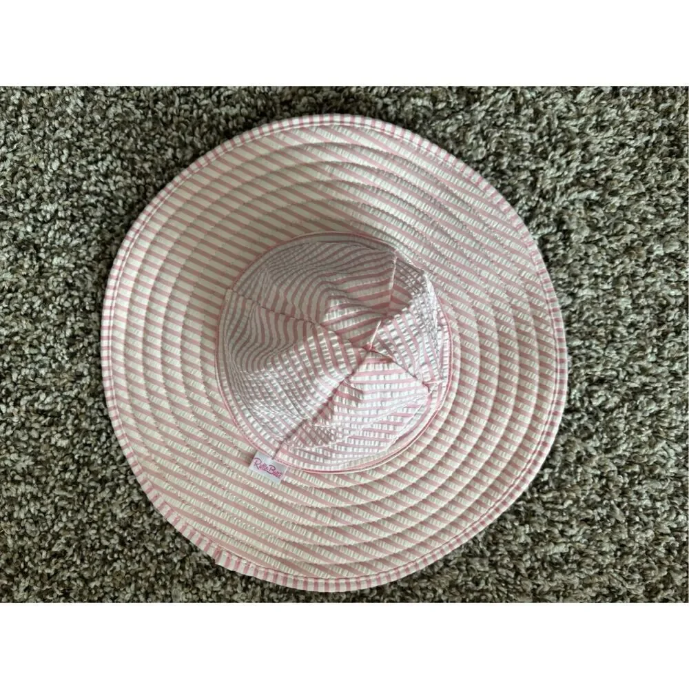 ❤️RuffleButts Seersucker Sun Hat 0-12M